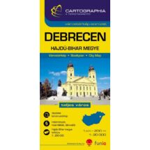 Debrecen várostérkép + megyetérkép