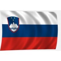 Szlovén zászló hajóra kötős 30x20cm