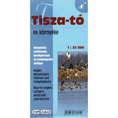 Tisza-tó és környéke vízitúratérkép