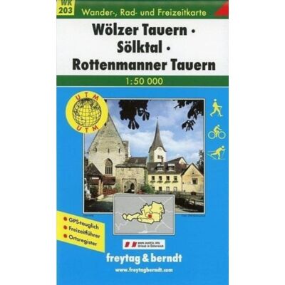 Wölzer Tauern - Sölktal - Rottenmanner Tauern (némewt nyelvű térkép