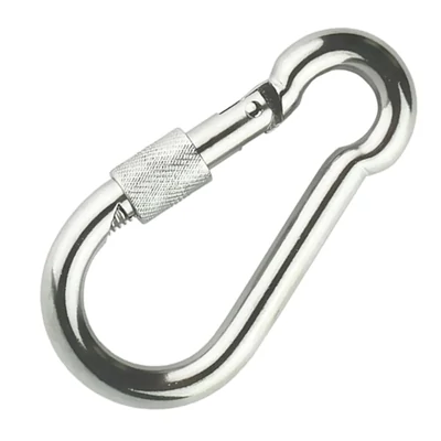 Karabiner befelé nyíló tekerős 6x60